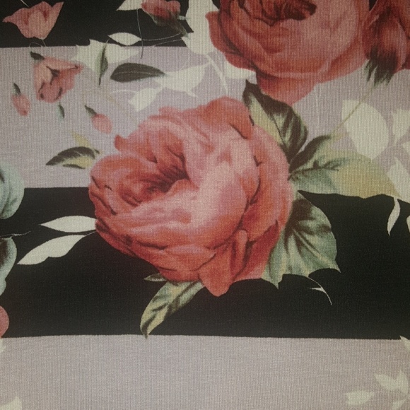 Last one Floral and Stripe Top Large!. - Picture 3 of 3